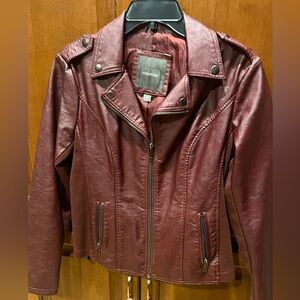 Women’s Faux Leather Moto Jacket